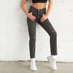 Levi's 501 Straight Jeans In Black